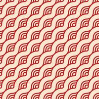 Retro geometric seamless pattern vector image