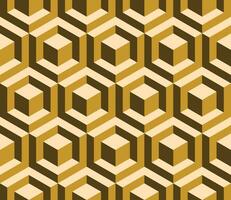 Retro geometric seamless pattern vector image