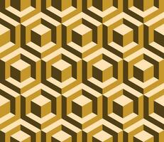 Retro geometric seamless pattern vector image