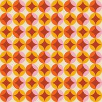 Retro geometric seamless pattern vector image