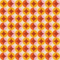 Retro geometric seamless pattern vector image