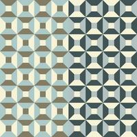 Retro geometric seamless pattern vector image