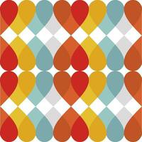 Retro geometric seamless pattern vector image