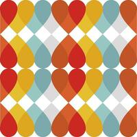 Retro geometric seamless pattern vector image