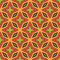 Retro geometric seamless pattern vector image