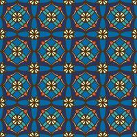 Retro geometric seamless pattern vector image