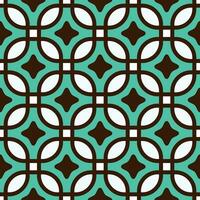 Retro geometric seamless pattern vector image
