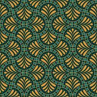 Retro geometric seamless pattern vector image