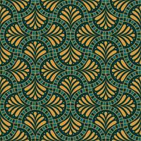 Retro geometric seamless pattern vector image