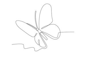 A butterfly with simple wing patterns vector