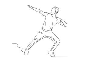 A male dancer dances beautifully vector