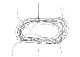 Abstract and easy simple line from start to end vector illustration set.Continuous one line drawing.