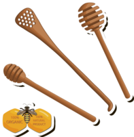 illustrazione su tema zuccherino fluente giù miele nel Favo con ape png