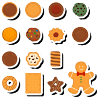 Illustration on theme fresh sweet tasty cookie of consisting various ingredients png