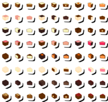 illustration sur le thème beau grand ensemble bonbon bonbon au chocolat sucré png