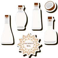 illustration på tema stor uppsättning annorlunda typer flytande olja, flaska olika storlek png