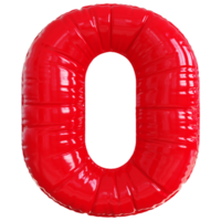 0Bubble red number png