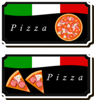 Illustration on theme big hot tasty pizza to pizzeria menu png