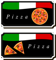 Illustration on theme big hot tasty pizza to pizzeria menu png