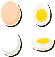 beautiful tasty edible homemade set various eggs consisting of various ingredients png