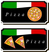 Illustration on theme big hot tasty pizza to pizzeria menu png