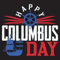 contento Colón día , Colón día vector