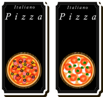 Illustration on theme big hot tasty pizza to pizzeria menu png