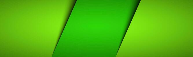 Neon green modern material header. Overlayed sheets of paper banner. Corporate template for your business. Vector abstract background