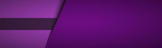 Purple modern material design header with layers. Vector abstract widescreen background