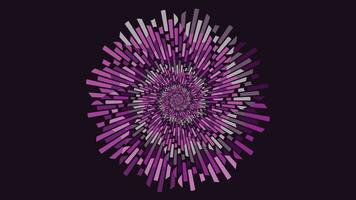 Abstract spiral dotted spinning vortex style purple color background. vector