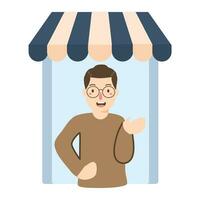 business owner start small business vector