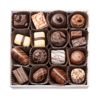 AI generated Chocolates in a box. AI generated image png