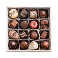 AI generated Chocolates in a box. AI generated image png