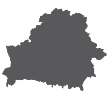 Belarus map. Map of Belarus in grey color png