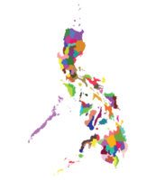 Philippines map. Map of Philippines in administrative provinces png