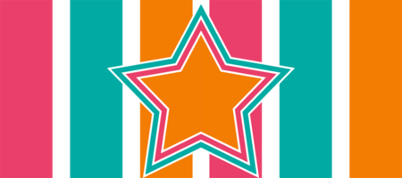 colorful vertical stripes lines with stars design transparent png