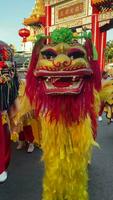 Chinese nieuw jaar vieringen in Chinatown in Bangkok, Thailand video