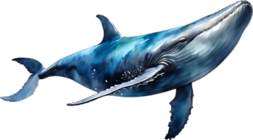 AI generated A whale soaring in the air. Ai-Generated png