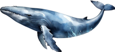 AI generated A whale soaring in the air. Ai-Generated png