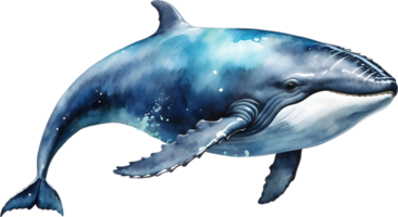 AI generated A whale soaring in the air. Ai-Generated png