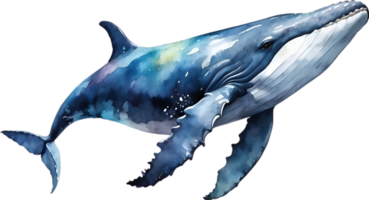 AI generated A whale soaring in the air. Ai-Generated png