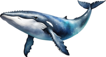 AI generated A whale soaring in the air. Ai-Generated png