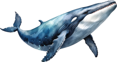 AI generated A whale soaring in the air. Ai-Generated png