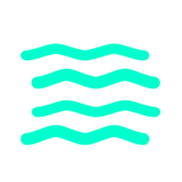 Wavy blue water pattern png