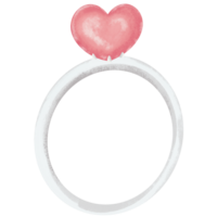 anillo en forma de corazon png