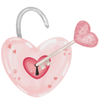 lucchetto a forma di cuore png