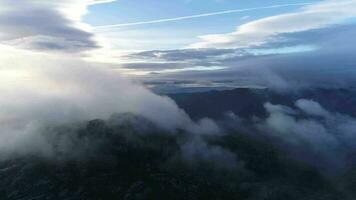 Foggy Mountains at Sunset video