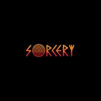 Sorcery logo or wordmark design vector