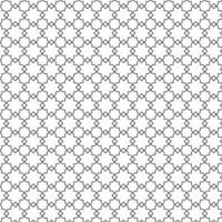 Vector seamless pattern. Ornamental arabic seamless pattern vector image. A black and white Islamic geometric pattern