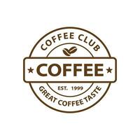 Coffee cafe logo illustration design template vector